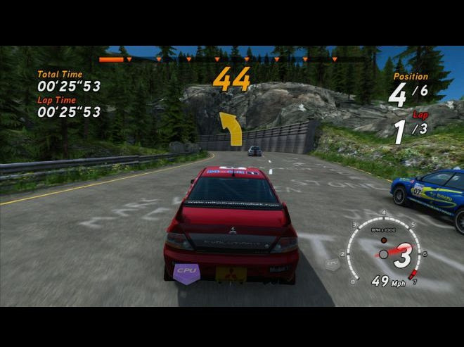 Скриншот из игры Sega Rally Online Arcade