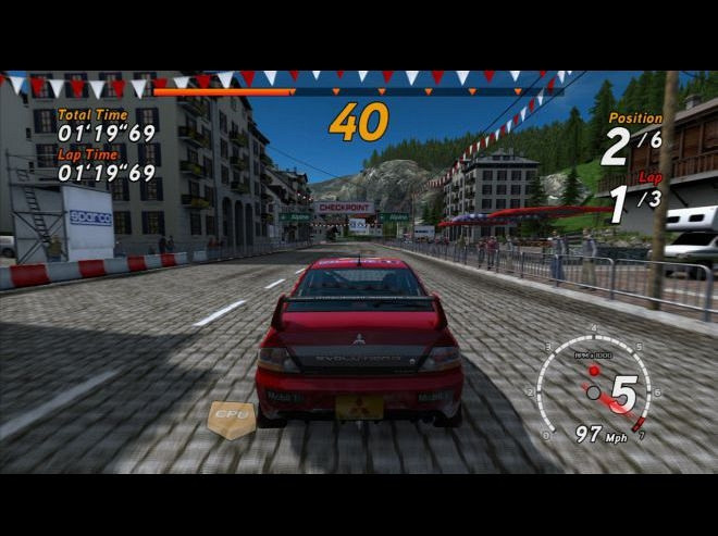 Скриншот из игры Sega Rally Online Arcade