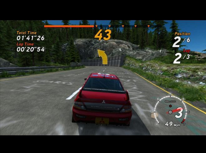 Скриншот из игры Sega Rally Online Arcade