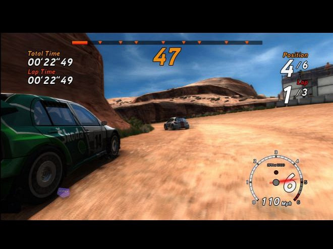 Скриншот из игры Sega Rally Online Arcade