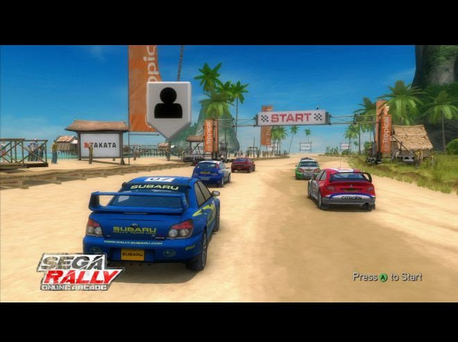 Скриншот из игры Sega Rally Online Arcade