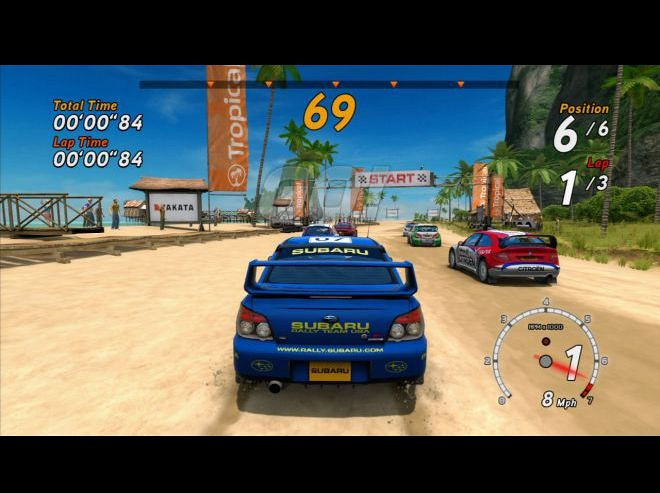 Скриншот из игры Sega Rally Online Arcade