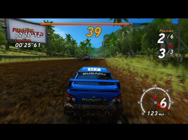 Скриншот из игры Sega Rally Online Arcade