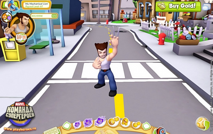 Скриншот из игры Marvel Super Hero Squad Online