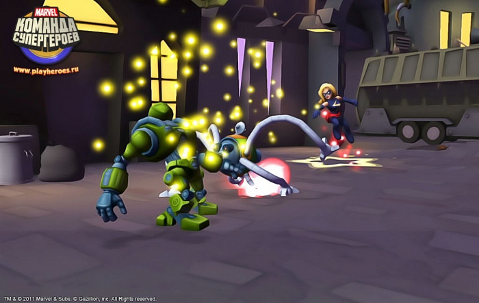 Скриншот из игры Marvel Super Hero Squad Online