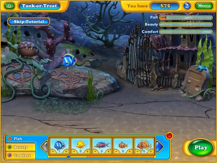 Скриншот из игры Fishdom: Spooky Splash