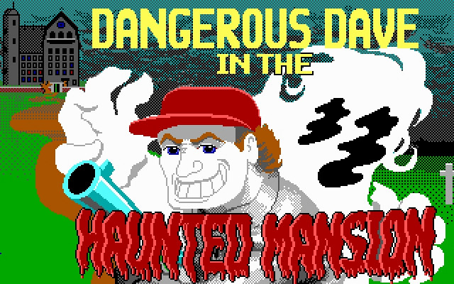 Скриншот из игры Dangerous Dave in the Haunted Mansion