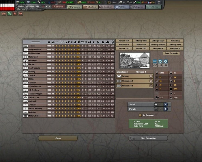 Скриншот из игры Hearts of Iron 3: For the Motherland