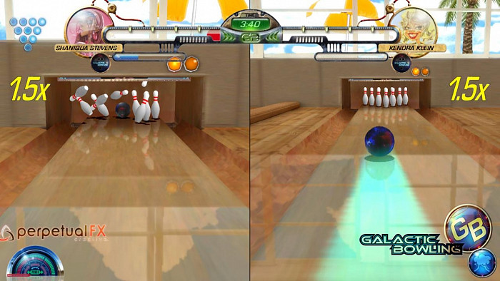 Скриншот из игры Galactic Bowling