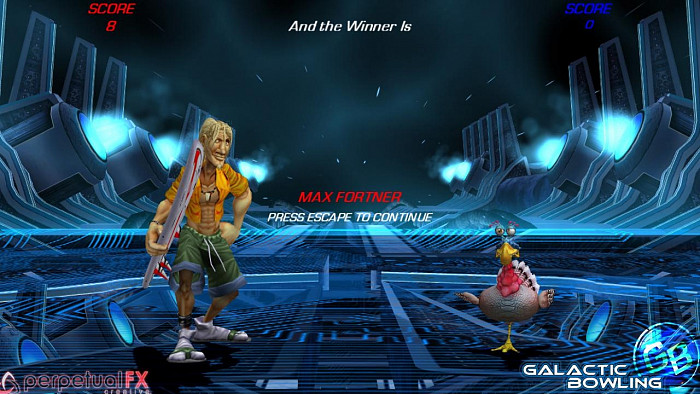 Скриншот из игры Galactic Bowling