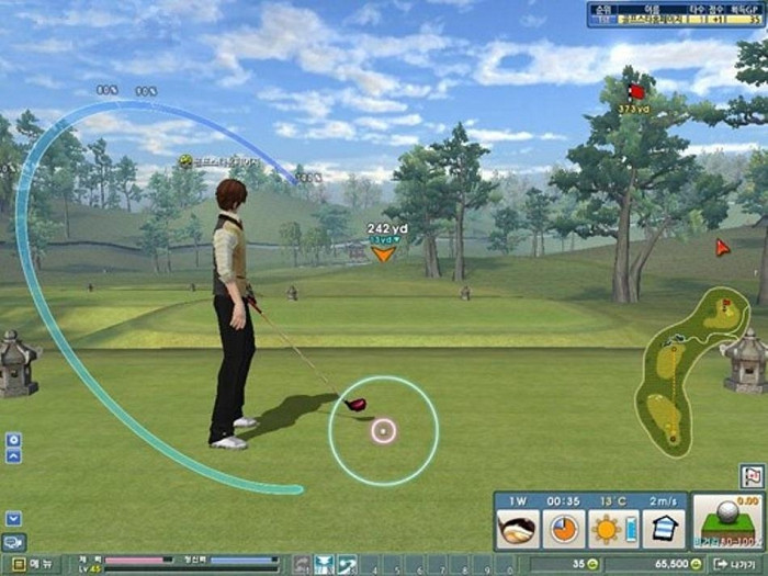 Скриншот из игры Golfstar