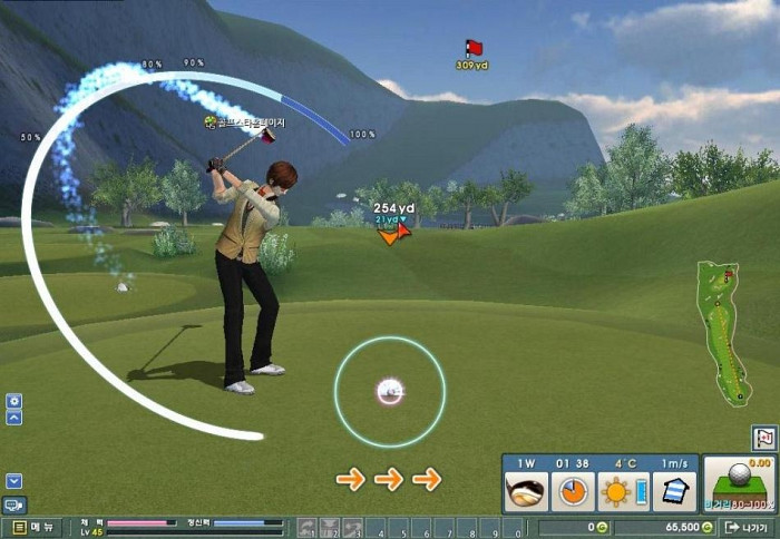 Скриншот из игры Golfstar