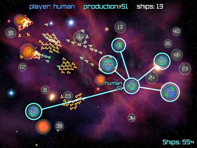 Скриншот из игры Galcon Fusion