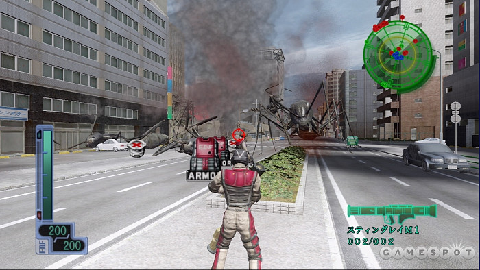 Скриншот из игры Earth Defense Force 2017