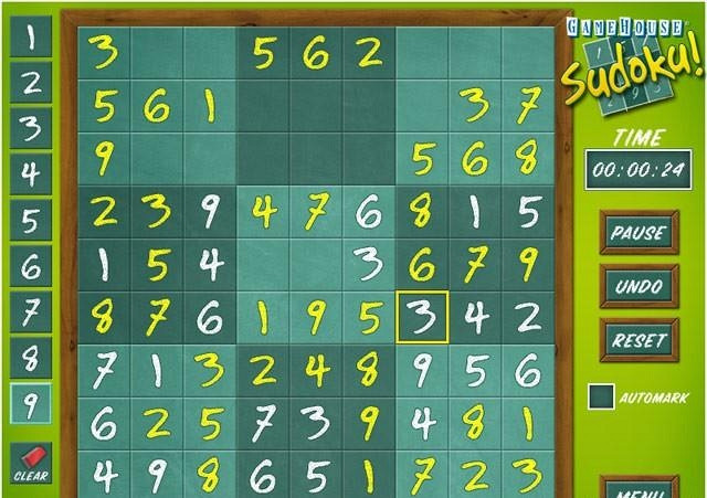Скриншот из игры GameHouse Sudoku!