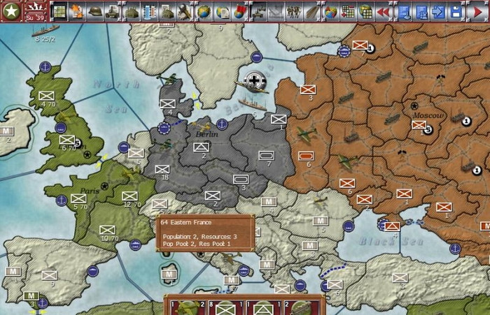 Скриншот из игры Gary Grigsby's World at War: A World Divided