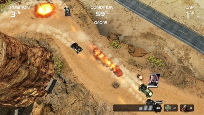 Скриншот из игры Death Rally (2011)