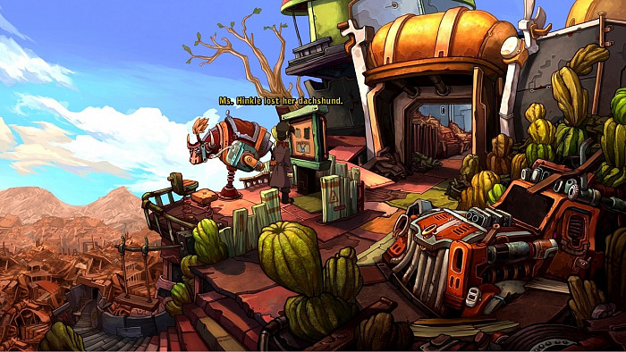 Скриншот из игры Deponia