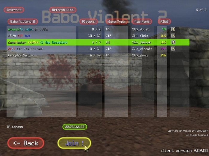 Скриншот из игры Babo Violent 2