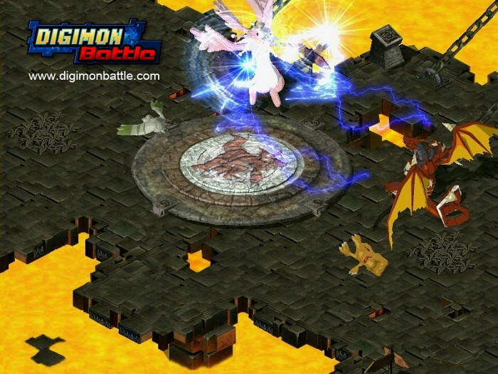 Скриншот из игры Digimon Battle