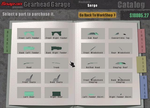 Скриншот из игры Gearhead Garage: The Virtual Mechanic