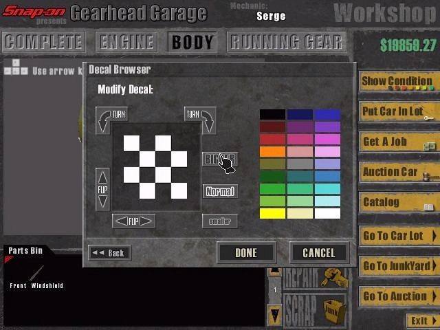 Скриншот из игры Gearhead Garage: The Virtual Mechanic