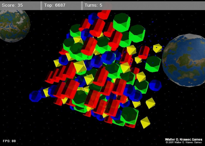 Скриншот из игры Gems Cubed
