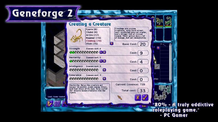 Скриншот из игры Geneforge 2
