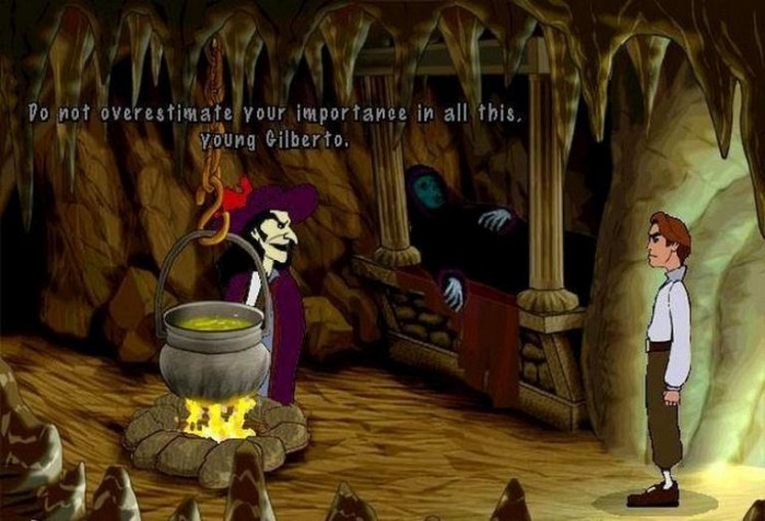 Скриншот из игры Gilbert Goodmate and the Mushroom of Phungoria
