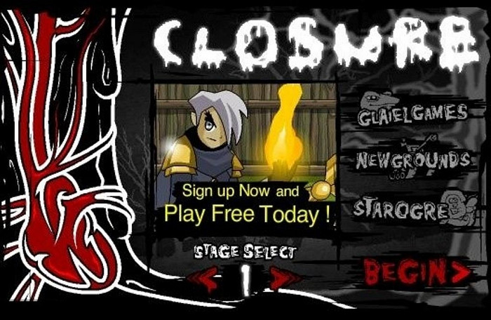 Скриншот из игры Closure