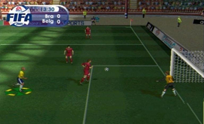 Скриншот из игры FIFA 2001