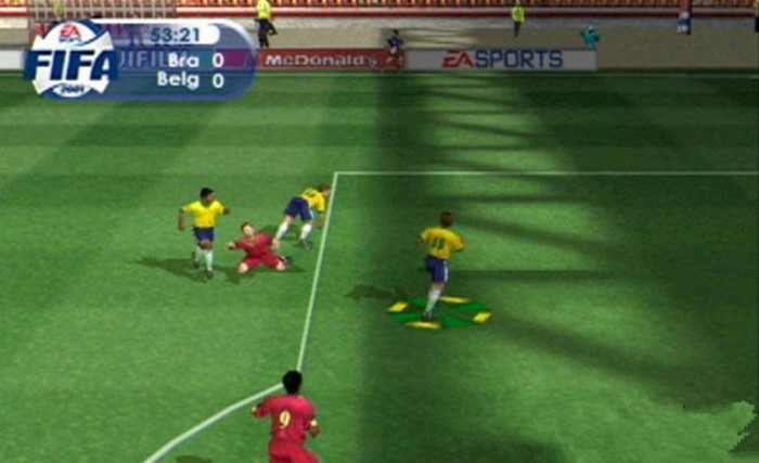 Скриншот из игры FIFA 2001