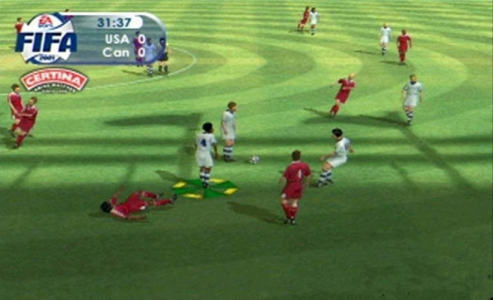 Скриншот из игры FIFA 2001