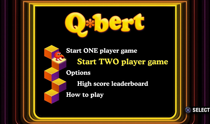Скриншот из игры Q*Bert