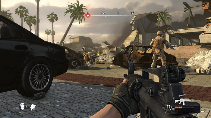 Скриншот из игры Battle: Los Angeles The Videogame