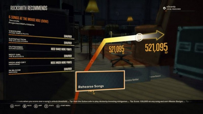 Скриншот из игры Rocksmith