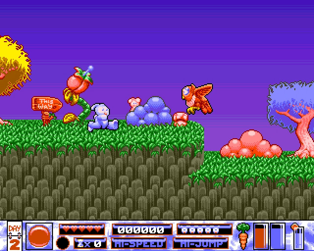 Скриншот из игры Quik: The Thunder Rabbit
