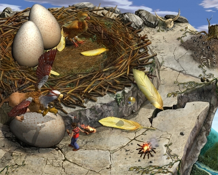 Скриншот из игры Алладин и Волшебный череп