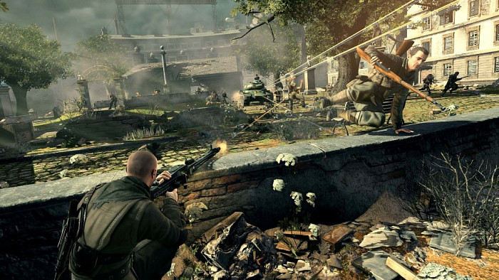 Скриншот из игры Sniper Elite V2