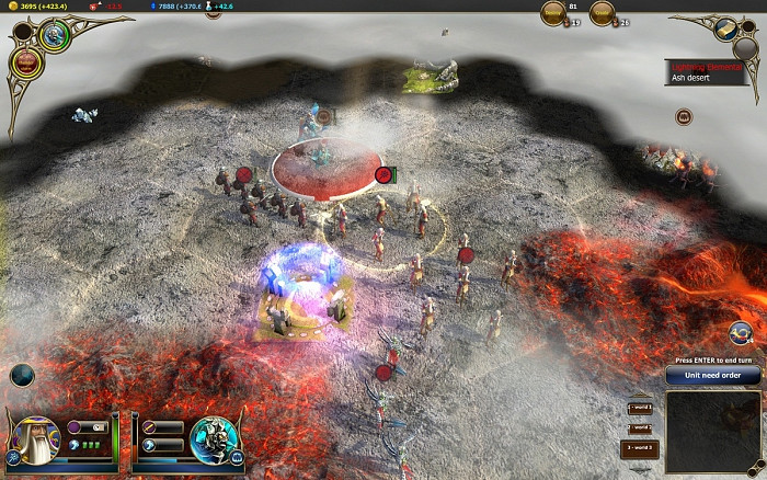 Скриншот из игры Warlock: Master of the Arcane