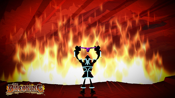 Скриншот из игры DeathSpank: The Baconing