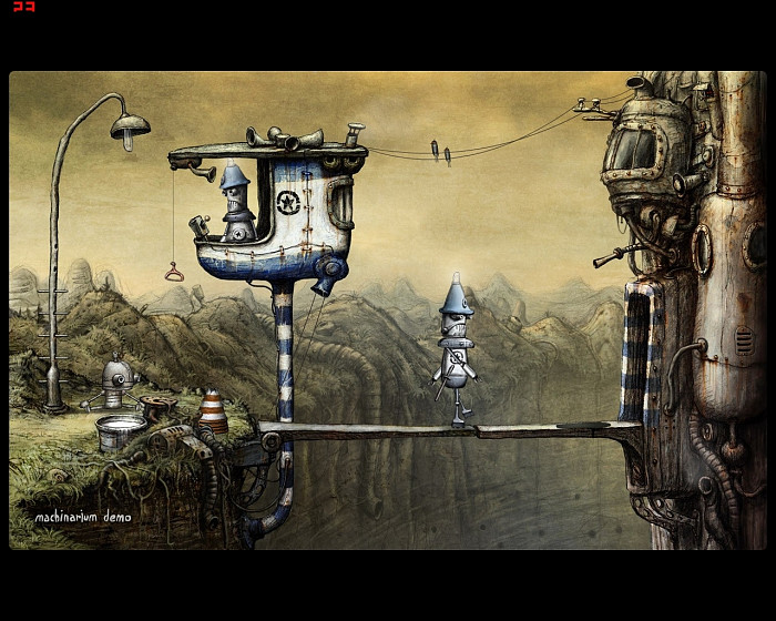 Скриншот из игры Machinarium