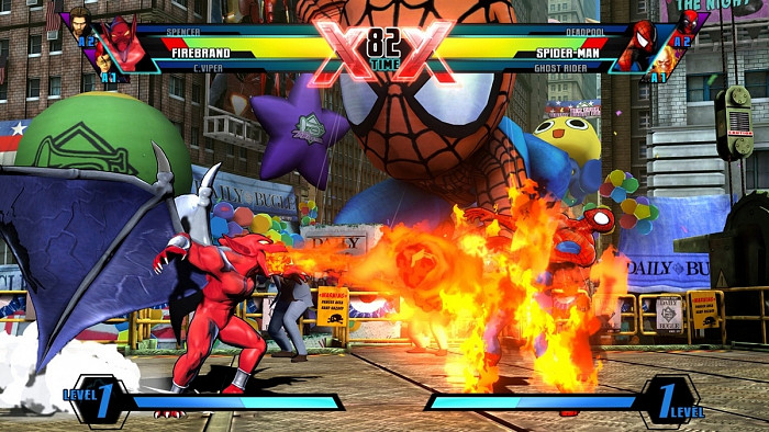 Скриншот из игры Ultimate Marvel vs Capcom 3