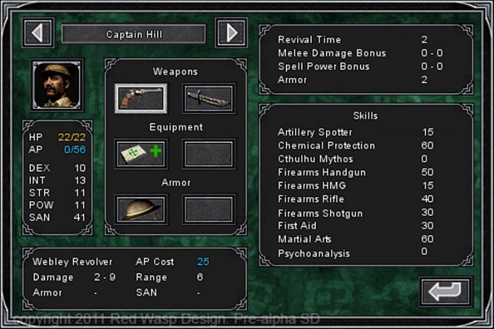Скриншот из игры Call of Cthulhu: The Wasted Land