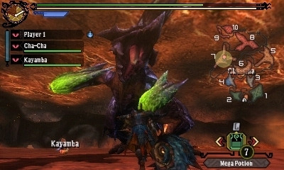 Скриншот из игры Monster Hunter 3G