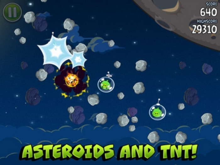 Скриншот из игры Angry Birds Space