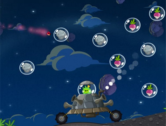 Скриншот из игры Angry Birds Space