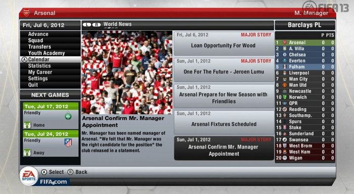 Скриншот из игры FIFA 13