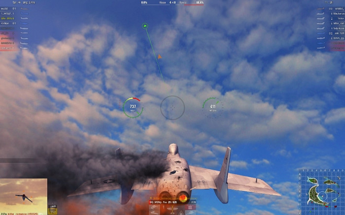 Скриншот из игры World of Warplanes