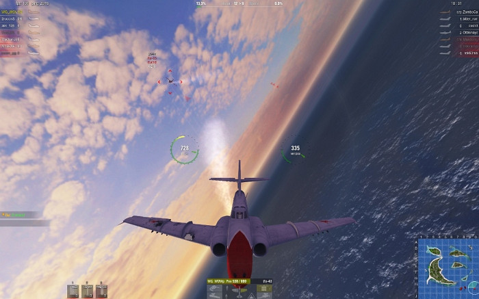 Скриншот из игры World of Warplanes